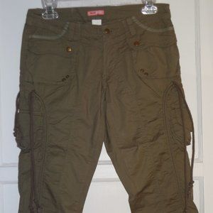 Max Rave Capri Cargo Pants Cropped 98% Cotton New
